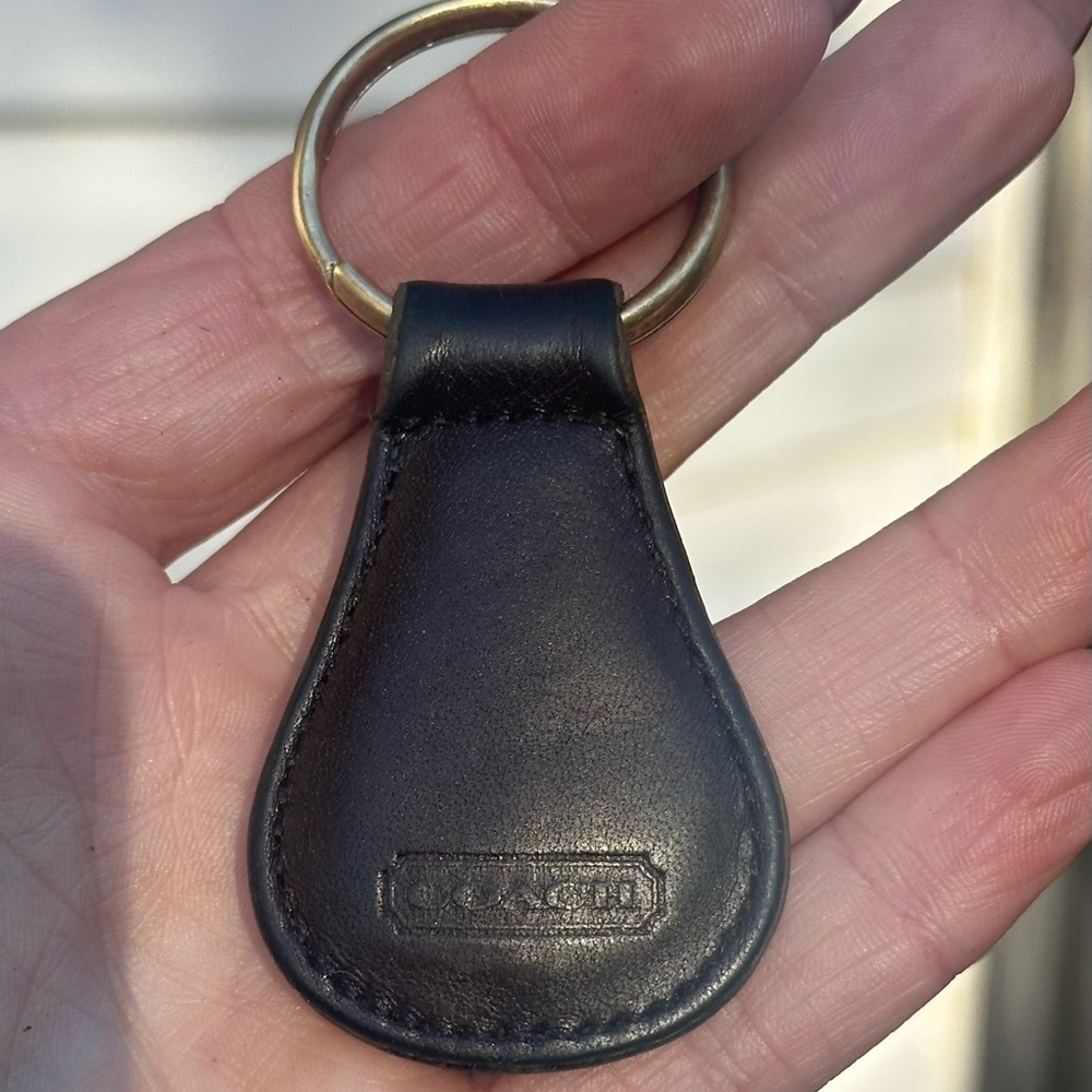 Vintage Coach Mahogany Key Fob